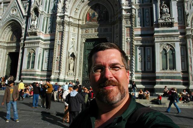 Self-portrait with Duomo