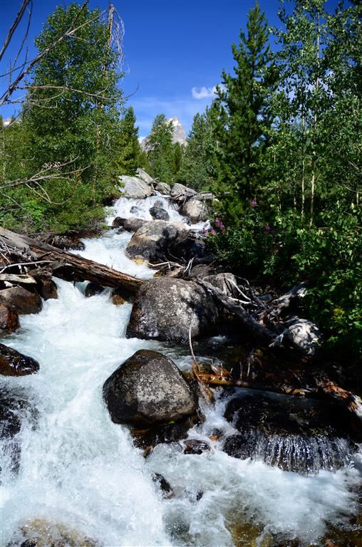 Hillside waterfall