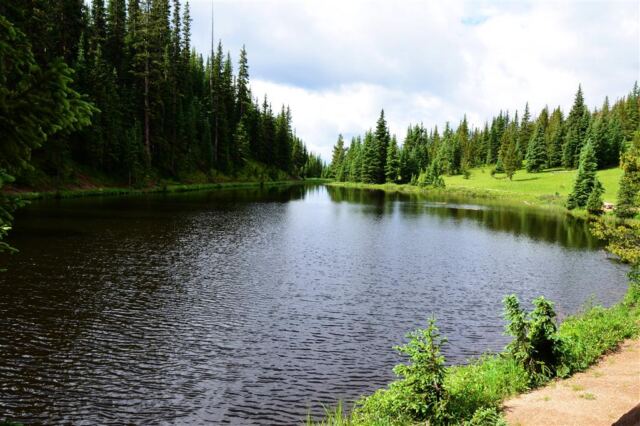 A beautiful mountain lake