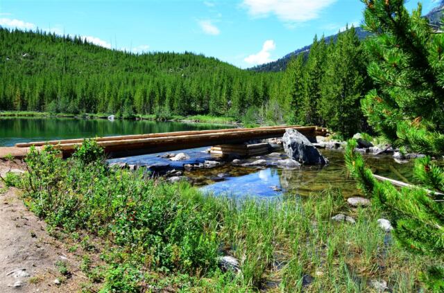 Taggart Lake footbridge