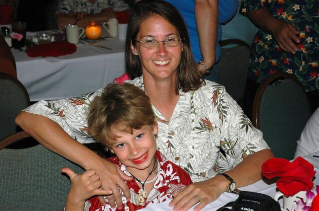Nick and Patti at the luau