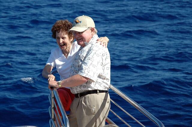 Geri and Paul out front