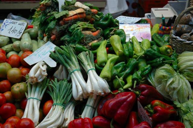 Onions and peppers