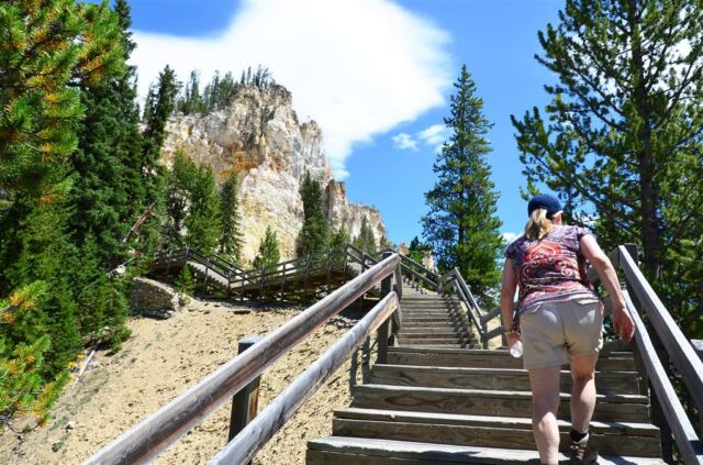 Starting the climb back up the Red Rock trail