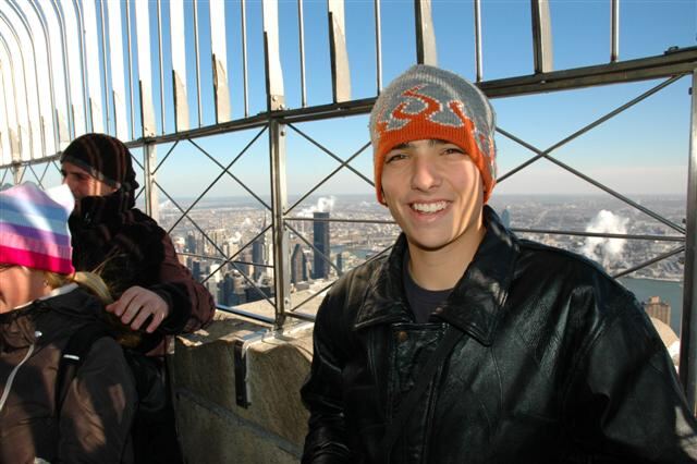 Andrew's very cold on the 86th floor