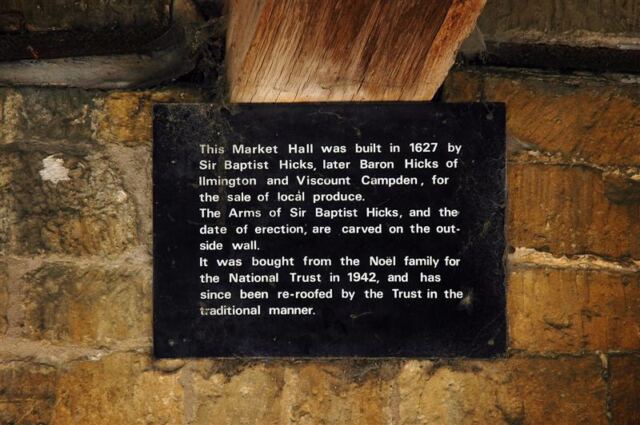 Chipping Campden - Market Hall sign