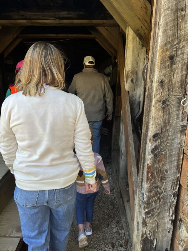 Entering the mine