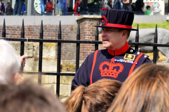 Yeoman Warder Andrew Lane during Tower of London tour (1)
