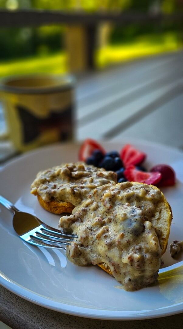 Breakfast on the deck