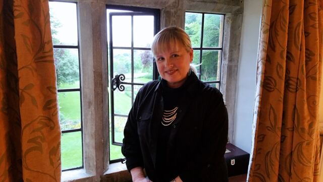 Kathy in Charingworth Window - 1